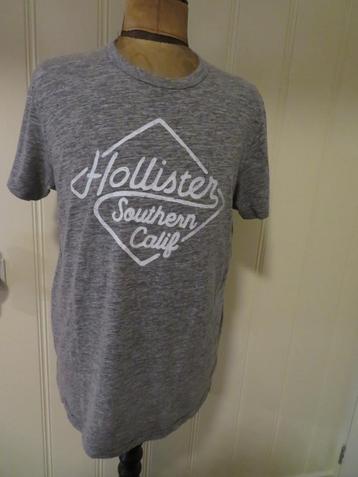 Heren T-Shirt Hollister grijs maat XL  (Z.G.A.N.) beschikbaar voor biedingen