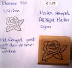 Bloemen 520 Houten stempel, Hobby en Vrije tijd, Ophalen of Verzenden, Zo goed als nieuw, Houten stempel