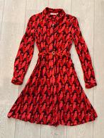 Rode papagaaienjurk Fabienne Chapot maat XS, Ophalen of Verzenden, Zo goed als nieuw, Knielengte, Maat 34 (XS) of kleiner