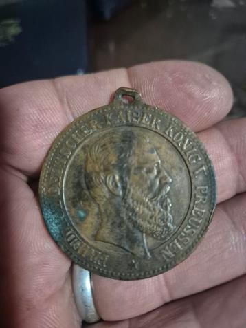 Oude Duitse Medaille - Kaiser Wilhelm II beschikbaar voor biedingen