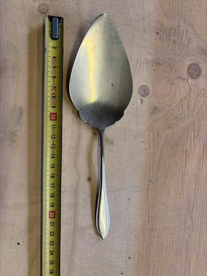 Vintage verzilverde taartschep - GEBE (Gebrüder Bellersen), Antiek en Kunst, Antiek | Bestek, Ophalen of Verzenden