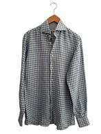 Artu Napoli blouse linnen S, Kleding | Heren, Overhemden, Ophalen of Verzenden, Zo goed als nieuw, Blauw, Halswijdte 41/42 (L)