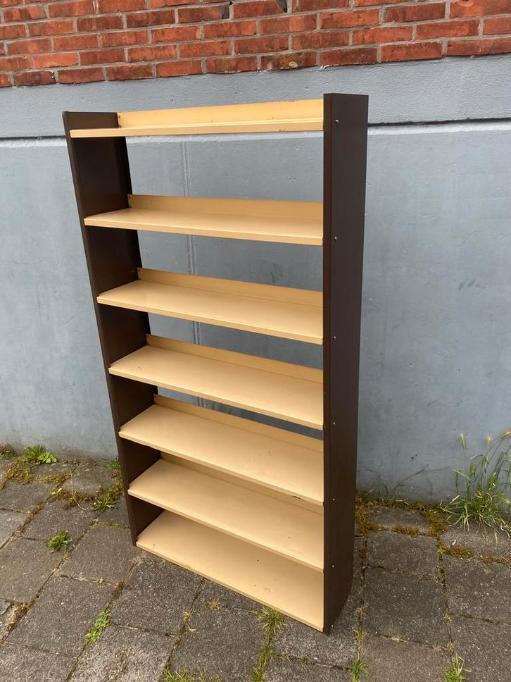 TOMADO ‘60 Holland design metalen boekenkast, stevige staat, Huis en Inrichting, Kasten | Boekenkasten, Zo goed als nieuw, 25 tot 50 cm