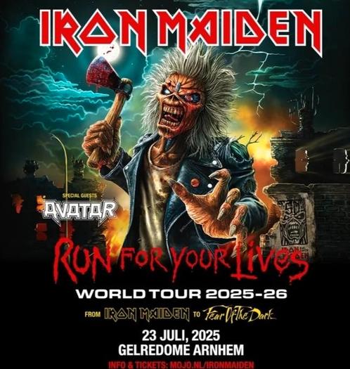Iron Maiden! Unisex T-shirt voor hem en haar! T/m maat 5x XL, Kleding | Heren, T-shirts, Nieuw, Overige maten, Zwart, Verzenden
