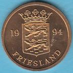 Penning 's Rijks Munt Friesland 1994 in munthouder, Postzegels en Munten, Penningen en Medailles, Nederland, Overige materialen