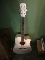 Witte Hachong Akoestische Gitaar, Muziek en Instrumenten, Snaarinstrumenten | Gitaren | Akoestisch, Ophalen of Verzenden, Gebruikt
