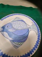 bord met vis handbeschilderd dinyto 2011, Ophalen of Verzenden