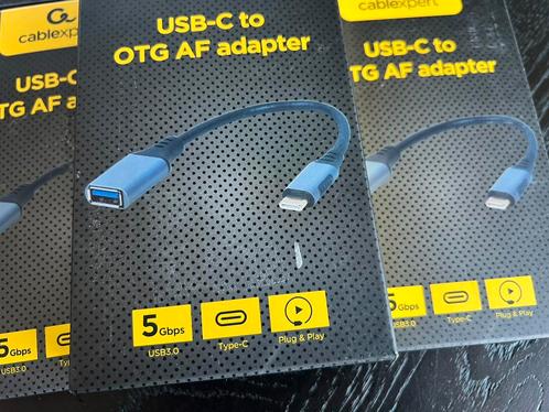 USB C 3.0 OTG naar USB A ADAPTER KABEL SNEL TELEFOON PC, Computers en Software, Pc- en Netwerkkabels, Zo goed als nieuw, Ophalen of Verzenden