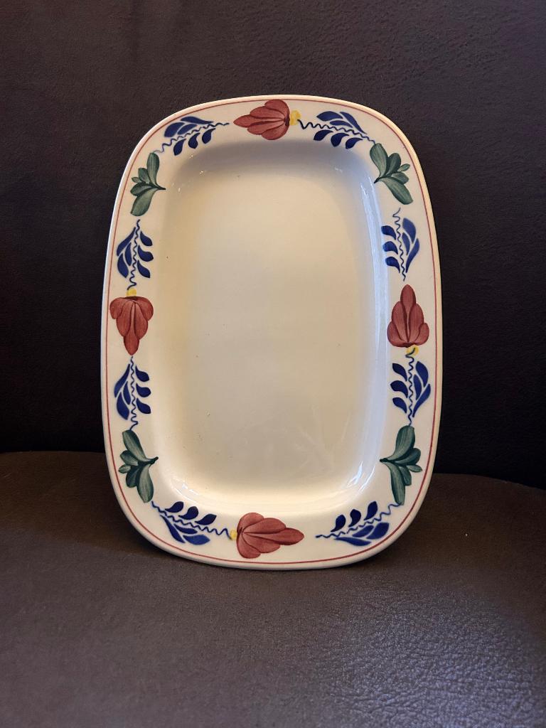 boerenbont serveer schaaltje, Huis en Inrichting, Keuken | Servies, Ophalen of Verzenden, Aardewerk, Boerenbont, Schaal of Schalen