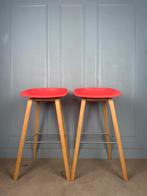 4 HAY About A Stool AAS32 design barkrukken, Huis en Inrichting, Barkrukken, Hout, 5 krukken of meer, Met voetsteun, 60 tot 90 cm