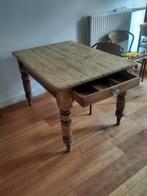 Antieke Grenen Eettafel met Lade, Antiek en Kunst, Antiek | Meubels | Tafels, Ophalen