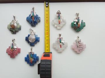 Edelsteen chakana hanger pendel gemstone chakana pendant beschikbaar voor biedingen