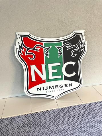 Reclamebord logo NEC voetbal club 40x40cm aluminium beschikbaar voor biedingen