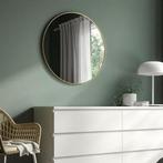 Gouden ronde spiegel Lindbyn IKEA, Ophalen, Zo goed als nieuw, Minder dan 100 cm, Ovaal