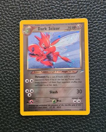 Dark Scizor 9/105 Neo Destiny Pokémon kaart beschikbaar voor biedingen