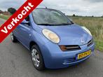 Nissan Micra 1.4 Tekna ECC/PDC/AUTOMAAT/97.000km N.A.P.!/APK, Gebruikt, Zwart, 4 cilinders, Blauw