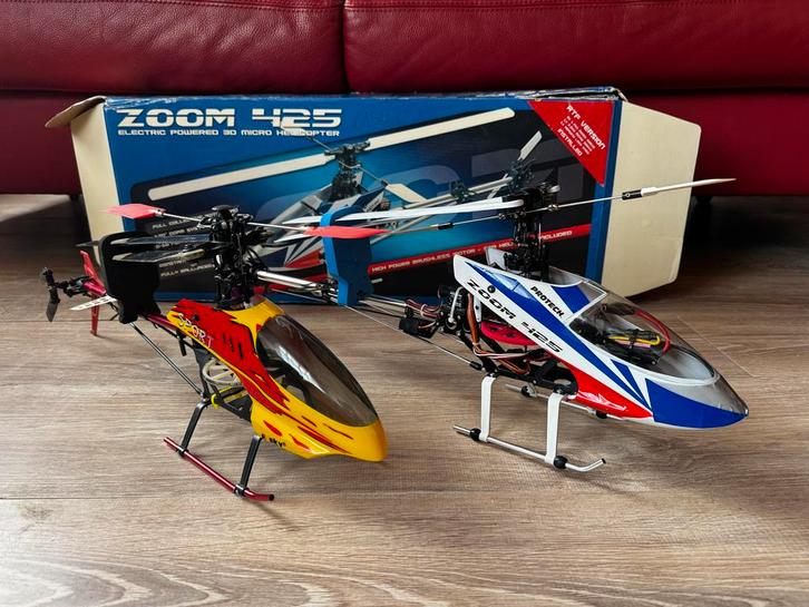 RC Heli Protech Zoom 425 & E-Sky - Ready To Run, Hobby en Vrije tijd, Modelbouw | Radiografisch | Helikopters en Quadcopters, Gebruikt