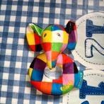 Elmer de olifant rammelaar 12 cm groot, Ophalen of Verzenden, Zo goed als nieuw, Rammelaar