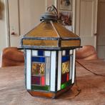 Amsterdamse School Hanglamp Glas in Lood, Ophalen of Verzenden, Glas, Minder dan 100 cm