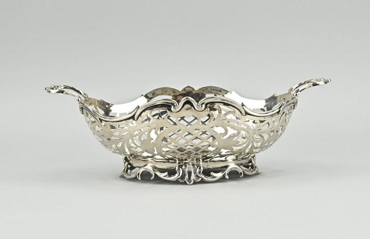 Zilveren soezenmand, 1901, Antiek en Kunst, Antiek | Goud en Zilver, Zilver, Ophalen of Verzenden