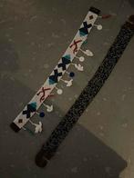 2 elastische riemen met kralen Ibiza style, Kleding | Dames, Riemen en Ceinturen, 80 tot 90 cm, Ophalen of Verzenden, 3 tot 5 cm
