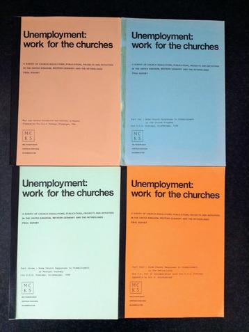 Unemployment: work for the churches finals report, 4 delen beschikbaar voor biedingen