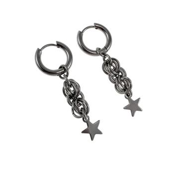 Oorringen 15x 2,5mm RVS Oorbellen Hangende Ster - Unisex  beschikbaar voor biedingen