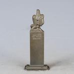 Tingieterij - Oorlogsmonument Leerdam 1940-1945 oranje ver., Ophalen of Verzenden, Overige soorten, Nederland, Kunstobject