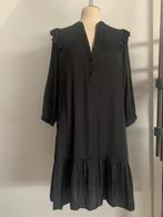 Zadig&Voltaire Jurk lange mouw zwart grijs M= 38/M - 40/L, Verzenden, Zwart, Knielengte, Gedragen