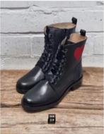 DWARS - Zwarte leren biker boots maat 36 - Nieuw - DWRS, Kleding | Dames, Schoenen, Nieuw, Lage of Enkellaarzen, Ophalen of Verzenden