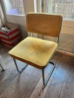 2 Gele Velvet Stoelen - Opknapper, Huis en Inrichting, Stoelen, Ophalen of Verzenden