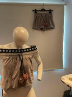 Terry ray badstof setje met aparte top maat m, Maat 38/40 (M), Beige, Ophalen of Verzenden, Zo goed als nieuw