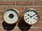 Antieke vintage scheepsklok en barometer Schatz, Ophalen