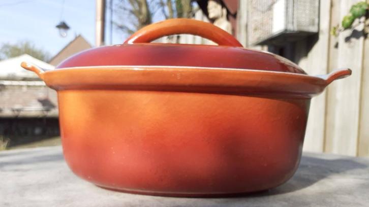 DRU pannetje patébak patévorm kwaliteit van eigen bodem 18cm, Huis en Inrichting, Keuken | Potten en Pannen, Gebruikt, Koekenpan of Braadpan