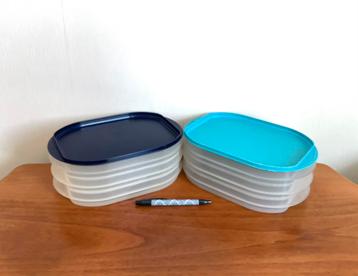 Tupperware Stapel-Drie Belegdozen Vleeswarendozen v.a.€ 7,50 beschikbaar voor biedingen