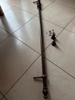 Houten gordijn roede Met houten ringen 155cm, Huis en Inrichting, Ophalen, Zo goed als nieuw, Bruin, 150 tot 200 cm