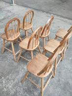 Houten krukken (7), Huis en Inrichting, Ophalen, Zo goed als nieuw, Hout