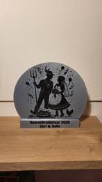 Kado boerebruidspaar receptie cadeau personaliseren boer, Ophalen of Verzenden, Nieuw, Carnaval, Accessoires