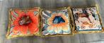 3 kussentjes tijgerkop en paard ( hermes , Versace gucci ), Ophalen of Verzenden, Zo goed als nieuw
