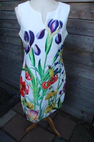 Jurk creme gekleurd bloem lemon Smashed mt L/40 Vaste prijs beschikbaar voor biedingen