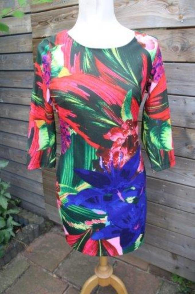 Jurk groen/ blauw/ rood Smashed Lemon mt S/36 Vaste prijs OP, Kleding | Dames, Jurken, Zo goed als nieuw, Maat 36 (S), Blauw, Ophalen of Verzenden