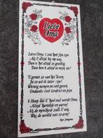 oma tegeltje met spreuk, Ophalen of Verzenden, Zo goed als nieuw
