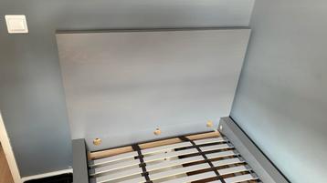 IKEA Malm bed grijs, 90x200 met lades - afbeelding 6