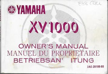 Yamaha XV1000 owner manual (1745z) beschikbaar voor biedingen