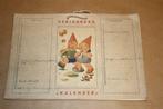 Oude verjaardagskalender 1955 - met prentjes, Ophalen of Verzenden, Gelezen