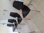 4 zwarte stoelen. Eetkamer/ keukenstoelen, Ophalen, Gebruikt, Zwart