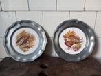 prachtige wandborden, sierbord tin porselein vogels Engeland, Antiek en Kunst, Ophalen of Verzenden