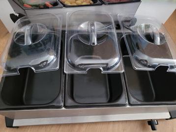 Tristar Buffelserver, warmhoudplaat met 3 bakken  beschikbaar voor biedingen