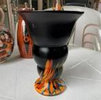 Vaas mooie glazen gekleurde Tsjechische vaas, Antiek en Kunst, Ophalen of Verzenden