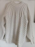 Gebreide Witte lange kabel trui, Wit, Ophalen of Verzenden, Zo goed als nieuw, Maat 34 (XS) of kleiner